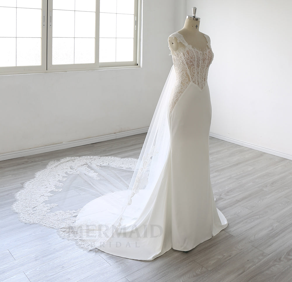 New Sweetheart Court Train Beaded  2 in 1 detachable Wedding Dress 2025