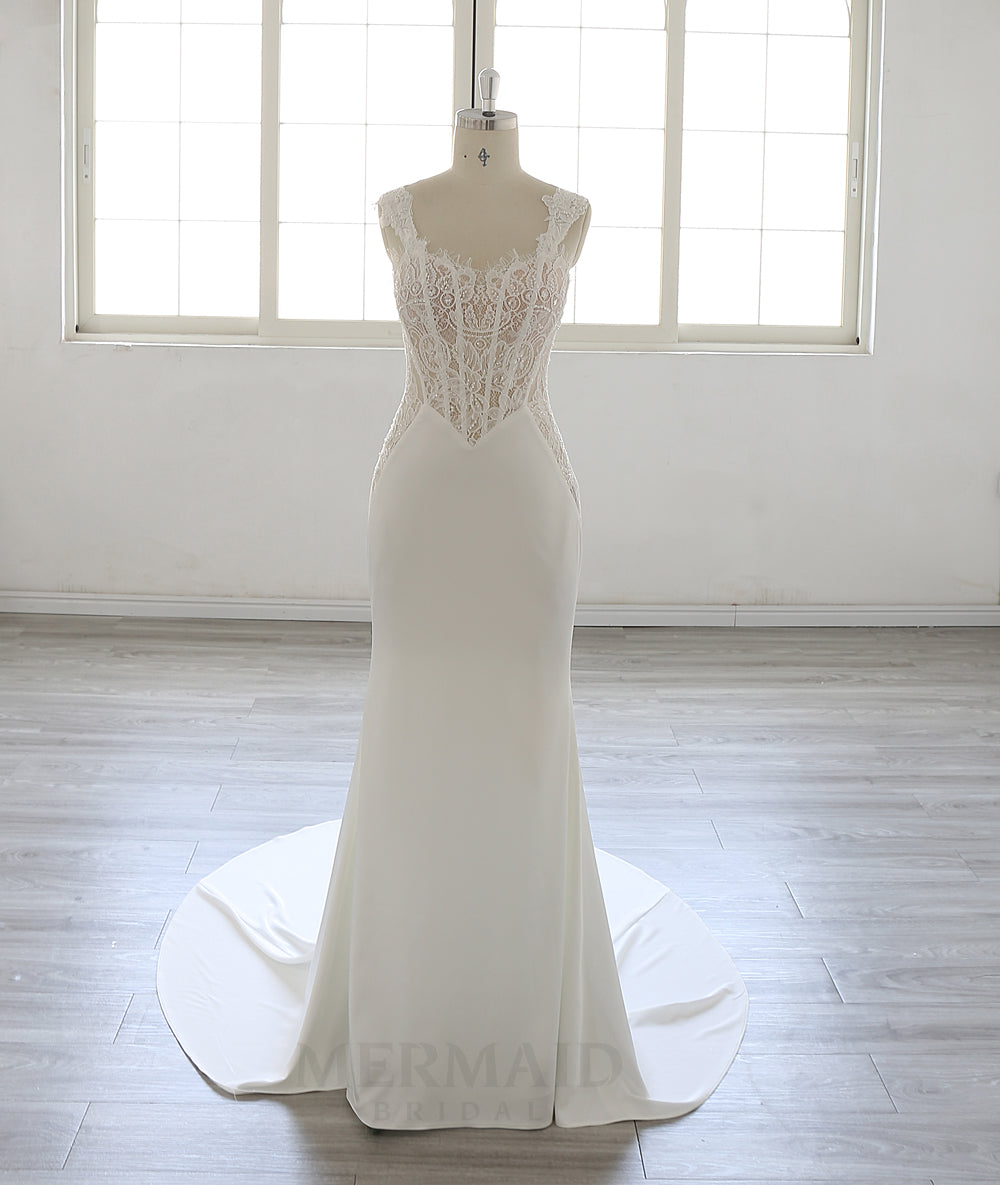 New Sweetheart Court Train Beaded  2 in 1 detachable Wedding Dress 2025
