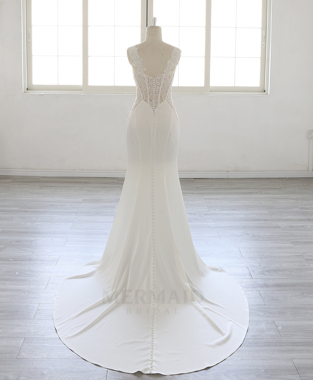 New Sweetheart Court Train Beaded  2 in 1 detachable Wedding Dress 2025