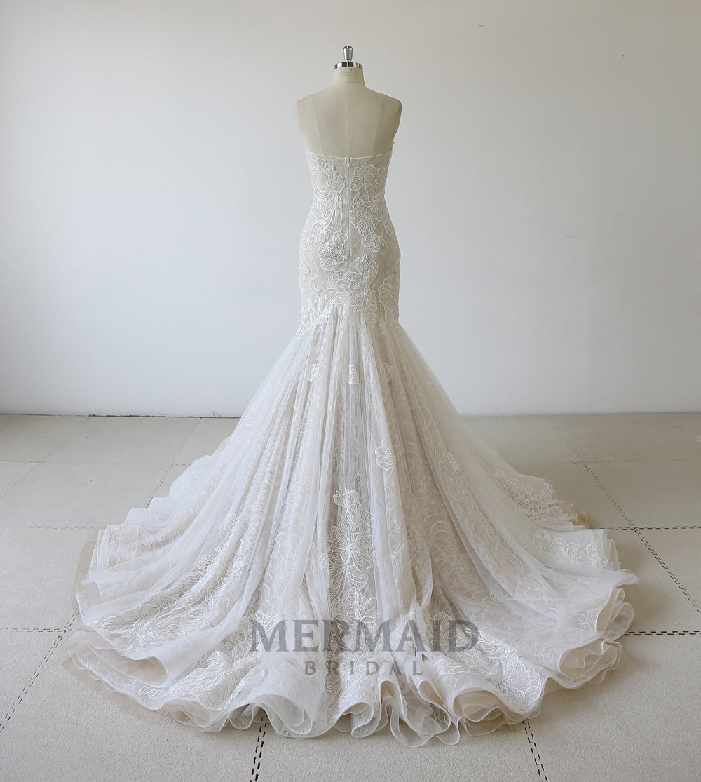 New Lace Mermaid  Wedding Dress