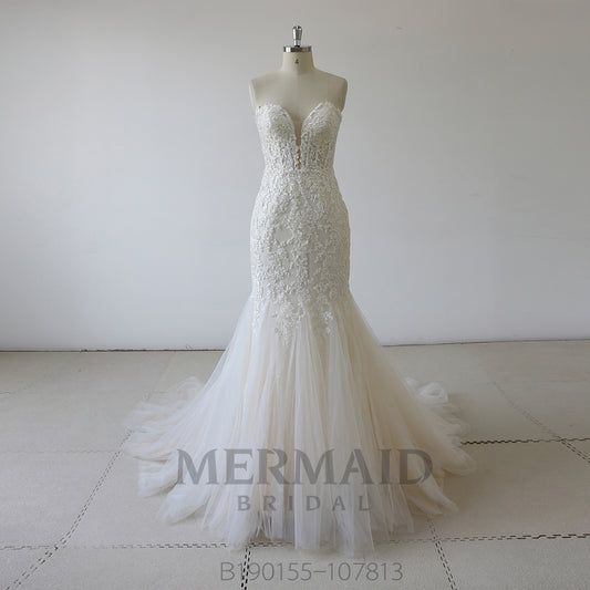 Sweetheart Lace Mermaid Wedding Dress